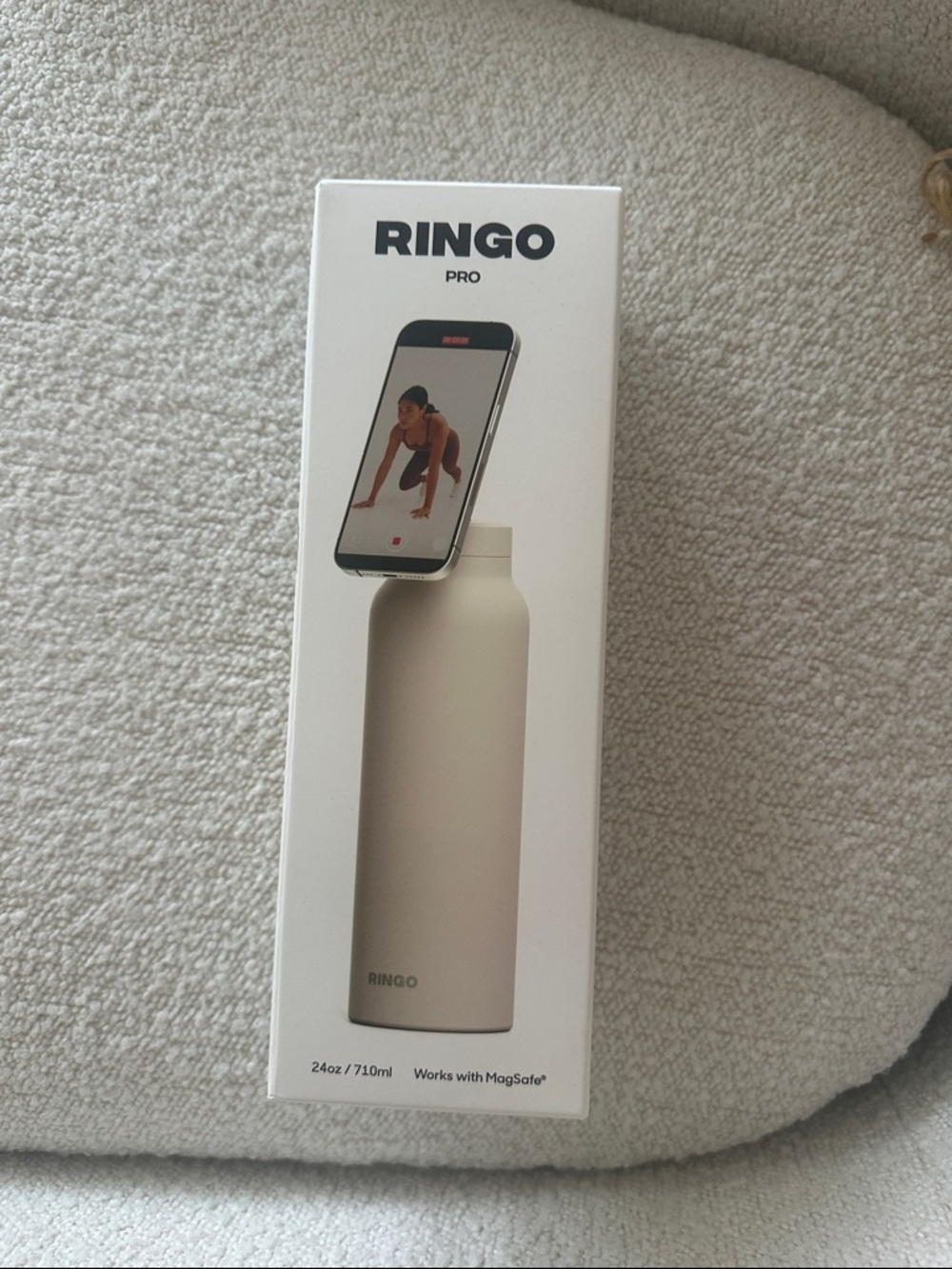 Ring Ringo Pro Magnetic Phone Mount & Bottle Holder - Beige